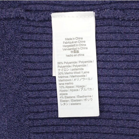 J. Crew Puff-Sleeve Balloon Sleeve Crewneck Purple Sweater in Supersoft Yarn NWT - Picture 8 of 9